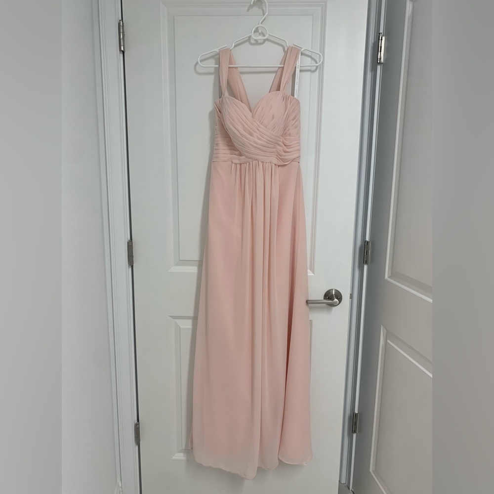 Bill Levkoff Blush Pink Wedding Dress